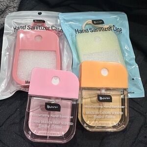 Moisturizing Hand Sanitizer Set - Pink, Orange, Green